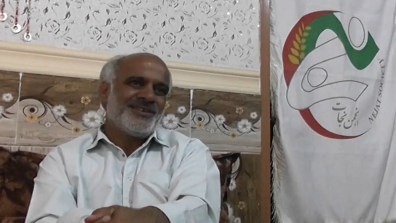 پیام تصویری خدابخش بلوچی به برادرش رسول بخش