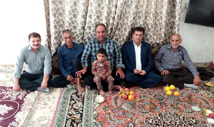 دیدار اعضای انجمن نجات خوزستان با خانواده سعید باوی