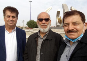 دیدار اعضای انجمن خوزستان با ایرج بیداری برادر محمود بیداری اسیر در فرقه رجوی