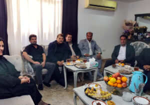دیدار اعضای انجمن نجات خوزستان با خانواده رحیم چهارلنگ