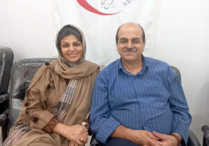 حضور خانواده محمود دهقان در دفتر انجمن نجات گیلان