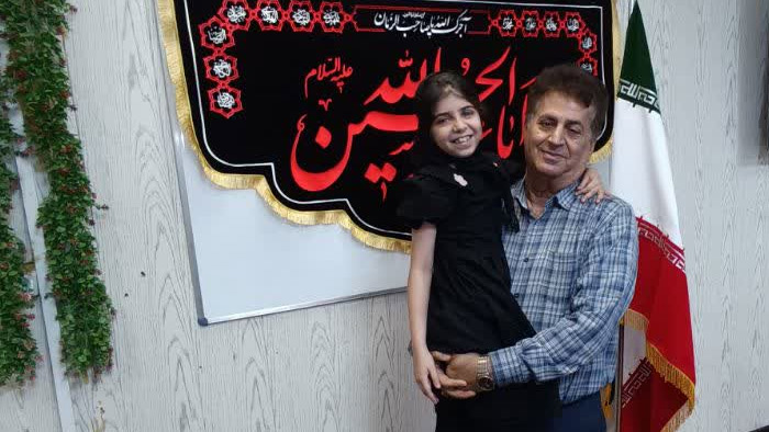 همراه با دخترم نیایش در محرم ۱۴۰۵