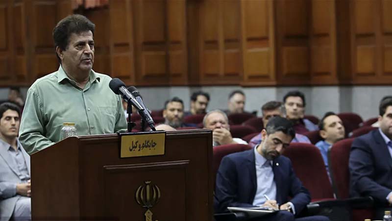 حضور علی اکرامی در جلسه یازدهم دادگاه رسیدگی به اتهامات مجاهدین خلق