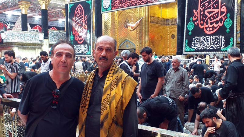 اعضای انجمن نجات زنجان در پیاده روی اربعین حسینی در کربلا