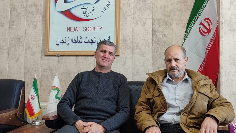 حضور برادر علی مدد صادقی در دفتر انجمن نجات زنجان