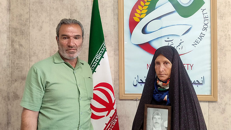 دیدار خانواده مرتضی قدیمی با اعضای انجمن نجات زنجان