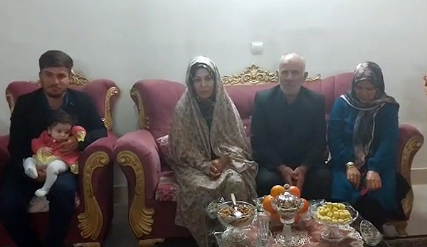 دیدار اعضای انجمن نجات زنجان با خانواده حبیب الله قاسمی