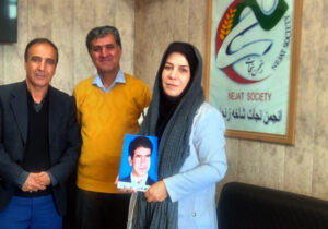 دیدار نوروزی اعضای انجمن نجات زنجان با خواهر حبیب الله قاسمی