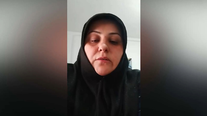 اعتراض خواهر محمد جلال الدین قاسم زاده به مریم رجوی