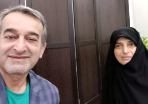 دیدار خواهر علی قلیزاده با مسئول انجمن نجات گیلان