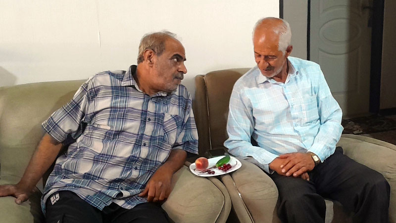 دیدار خانواده عباس گلریزان با مسئول انجمن نجات استان مرکزی