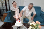اعضای انجمن نجات گیلان در کنار برادر اسماعیل پورحسن به مناسبت تولد ایشان
