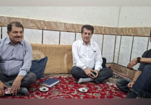دیدار اعضای انجمن نجات خوزستان با خانواده ابراهیم حدادی