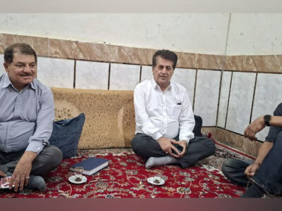 دیدار اعضای انجمن نجات خوزستان با خانواده ابراهیم حدادی