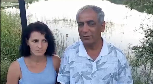 پیام علی هاجری عضو پیشین مجاهدین خلق و همسر آلبانیایی‌اش