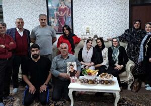 دیدار نوروزی اعضای انجمن نجات گیلان با خانواده رضا حسن زاده