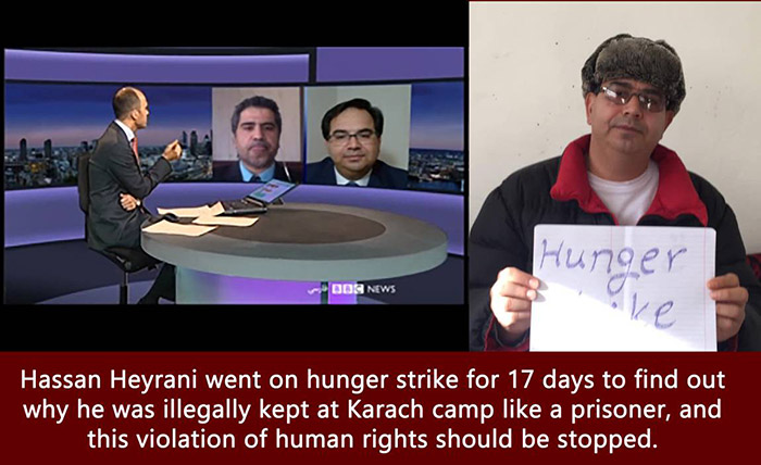 حسن حیرانی در اعتصاب غذا