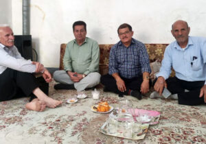 دیدار اعضای انجمن نجات خوزستان با خانواده علیرضا حسینی پور