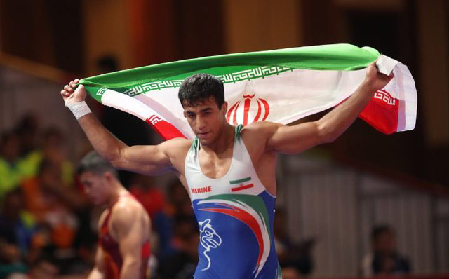 پیروزی تیم کشتی ایران