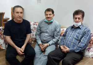 دیدار اعضای انجمن خوزستان با خانواده داریوش کریمی از اعضای دربند فرقه رجوی