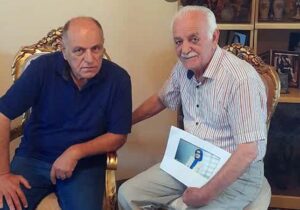 دیدار اعضای انجمن نجات مازندران با عموی مراد و آذر کریم پور