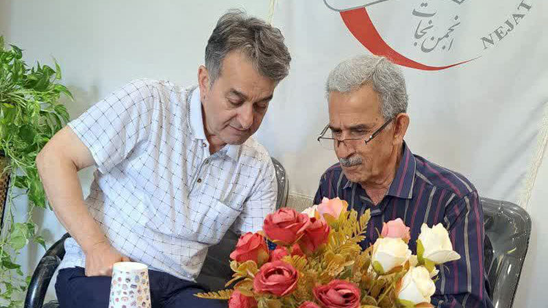 دیدار منصور نومانی با مسئول انجمن نجات گیلان