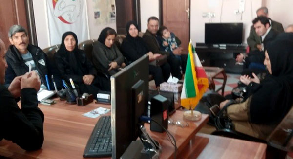 دیدار آقای سعدالله سیفی با تعدادی از خانواده های کرمانشاهی