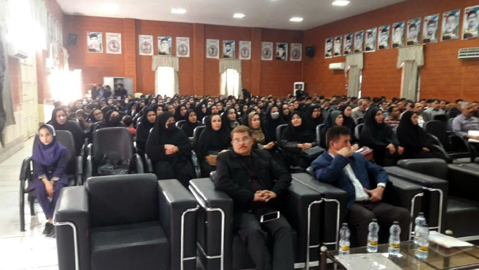 حضور اعضای انجمن نجات خوزستان در جمع فرهنگیان و دانش آموزان شهر باغملک