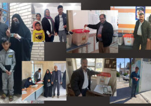 شرکت خانواده های خوزستانی اعضای مستقر در اشرف ۳ در انتخابات