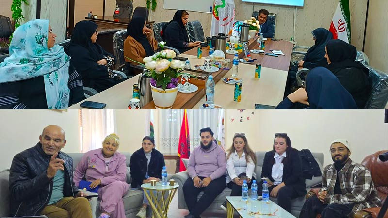 جلسه برخط اعضای کمیته بانوان انجمن نجات خوزستان و انجمن نجات آلبانی