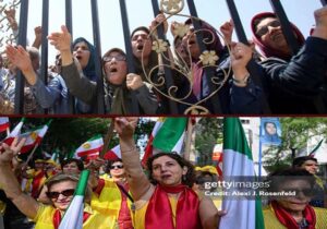 تفاوت ظاهری آشکار بین ساکنان اشرف و هواداران مجاهدین در خیابان‌های غرب