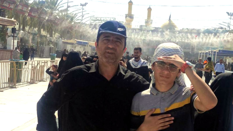 به همراه پسرم موکب دار زائرین کربلا بودیم