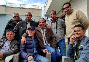 ابراهیم مرادی در جمع دیگر اعضا جداشده در آلبانی