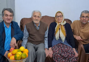 دیدار مسئول انجمن نجات گیلان با خانواده ابراهیم موسی پور