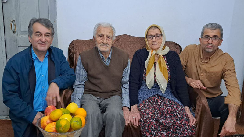 دیدار مسئول انجمن نجات گیلان با خانواده ابراهیم موسی پور