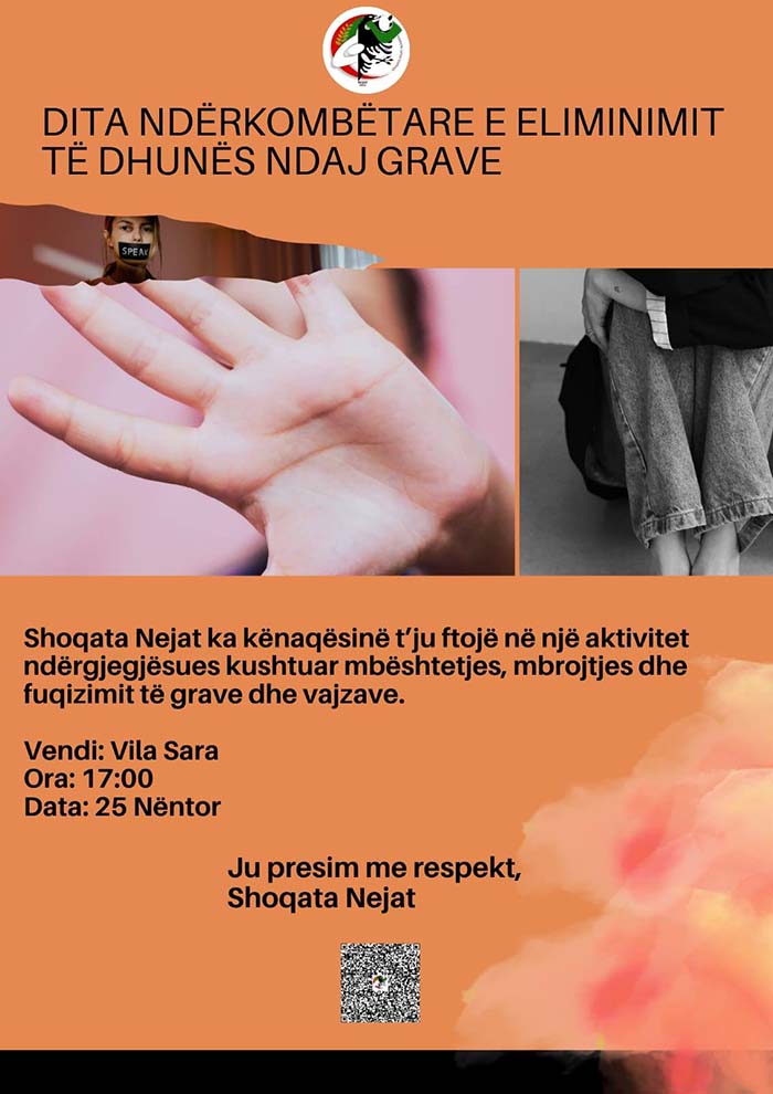 همایش انجمن نجات آلبانی به مناسبت روز جهانی مبارزه با خشونت علیه زنان