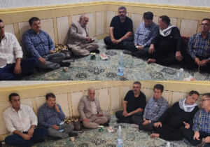 اعضای انجمن نجات خوزستان در منزل کاظم پور خفاجیان