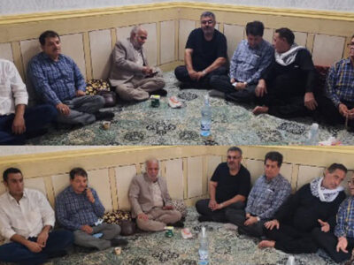 اعضای انجمن نجات خوزستان در منزل کاظم پور خفاجیان