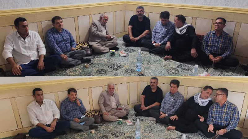 اعضای انجمن نجات خوزستان در منزل کاظم پور خفاجیان