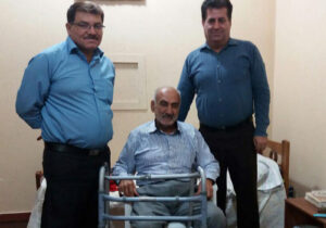 عیادت اعضای انجمن نجات خوزستان از آقای حاج عباس اسدی