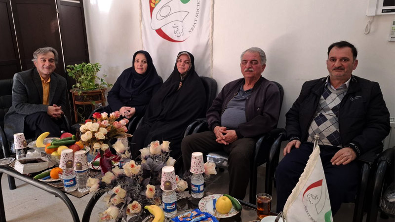 دیدار خانواده محمد جواد نوروزی با مسئول انجمن نجات گیلان