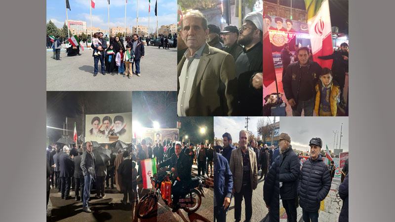 حضور خانواده ها و جدا شده های آذربایجان غربی در تجمعات مردمی