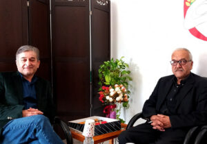 دیدار محمد رزاقی با مسئول انجمن نجات گیلان