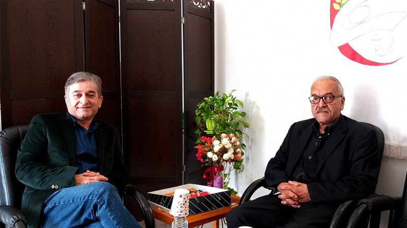 دیدار محمد رزاقی با مسئول انجمن نجات گیلان