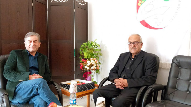 دیدار محمد رزاقی با مسئول انجمن نجات گیلان