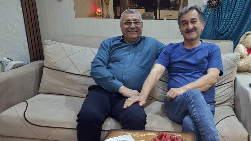 دیدار صمیمانه با خانواده اسماعیل پورحسن به ضیافت شام