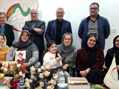 دیدار مسئول انجمن نجات گیلان با خانواده های چشم انتظار اسماعیل پورحسن و رضا حسن زاده