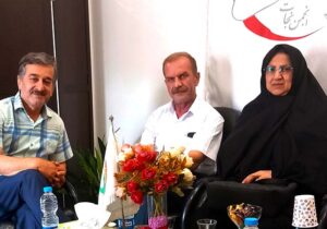 دیدار خانواده سید خلیل پورشافع با مسئول انجمن نجات گیلان