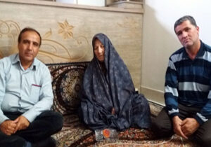 حضور اعضای انجمن نجات زنجان در منزل مادر حبیب اله قاسمی
