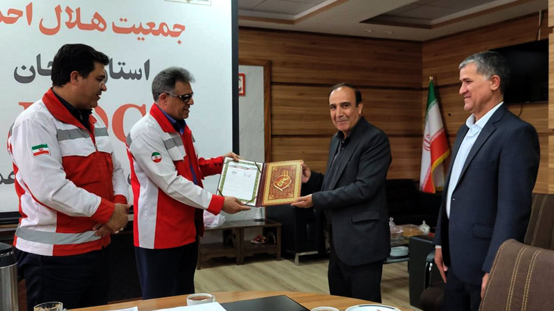 دیدار مدیر انجمن نجات استان زنجان با مدیر کل جمعیت هلال احمر استان